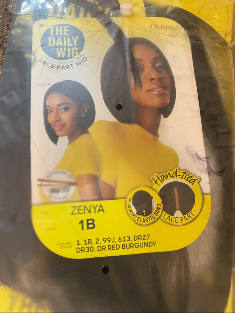 The Daily Wig ZENYA Lace Part Wig - 1B Black